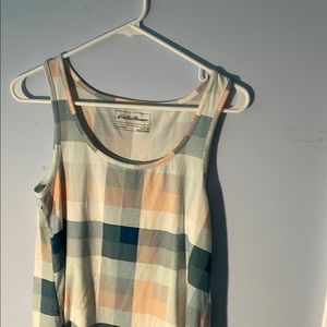 Plaid Sleeveless Top